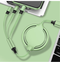 Cable de Carga Rápida 3 en 1 con Logotipo Personalizado, Cable de Carga para Teléfono Móvil con Múltiples Puertos USB/Tipo-C/Android para iPhone