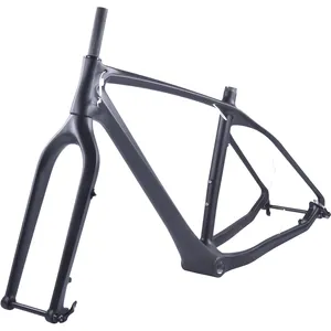 T800 Full Carbon Fiber Snow Bike Frameset max 26erx5.0 tires Mountain bicycle fat bike frame 26