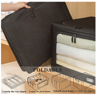Boîte de rangement décorative pliable personnalisée pour vêtements, organisateur de salon pour vêtements et chaussures pour salle de bain et garde-robe
