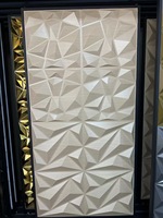 Panneaux muraux 3D en PVC en gros pour la décoration intérieure, panneaux muraux texturés 3D 50x50cm