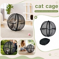 Nouvelle Arrivée en Gros : Cage à Roulettes d'Extérieur pour Chat, Cage à Roulettes en Maille pour Chat et Hamster, Maison Pop-Up pour Chat, Cage Portable pour Animaux de Compagnie