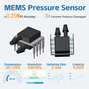 Sensor de presión de salida compensada de 500Pa WF4525, Sensor de presión SMI para detección de baja presión y médico, HVAC, incendio en edificios - Product Image 2