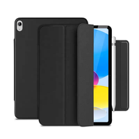 Étui pour tablette Laudtec Smart Thin Light Folio pour iPad Pro 13 pouces, coque arrière magnétique, protection de bureau, mise en veille/réveil automatique Pbk338