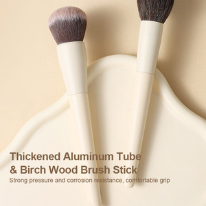 Chất Lượng Cao 13Pcs Biểu Tượng Tùy Chỉnh Gỗ Trang Điểm Bàn Chải Thiết Lập Đầy Đủ Của Mềm Lỏng Nền Tảng Blush Bóng Mắt Highlighter Bàn Chải Thiết Lập - Product Image 4