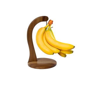 Organizzatore per Dispensa Domestica in Legno di Banano con Base Rotonda Stabile, Braccio Curvo Anti-Caduta e Finitura Senza Bave, Personalizzato in Fabbrica - Product Image 2