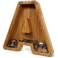 Personal isierte 23cm Holz buchstaben Sparschwein Englischer Buchstabe Holz Geld Alphabet Bank Holz buchstabe benutzer definierte Sparschwein