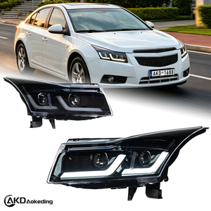 Phares de voiture AKD pour Chevrolet Cruze, lentille de projecteur de phare, 2009-2016, design G30, phare de signalisation, phares LED, DRL, auto - Product Image 1