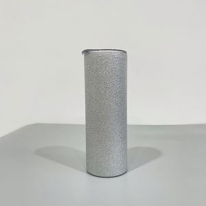 Livraison Gratuite – Gobelet Sublimation 20oz Fin et Droit Argenté Pailleté pour Impression à Chaud - Product Image 2