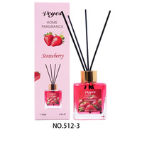 Nouveau diffuseur d'ambiance sans flamme en rotin pour intérieur, désodorisant en bouteilles de verre, parfum fruité, éliminateur d'odeurs, emballage en boîte