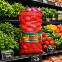 Sacs en filet pour légumes / Sacs d'emballage pour oignons / Sacs en filet pour pommes de terre / Sacs en filet pour carottes / Sacs en filet pour choux / Sacs en filet pour citrouilles