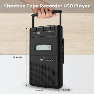 Rétro Portable USB convertisseur numérique <span class=keywords><strong>lecteur</strong></span> de <span class=keywords><strong>Cassette</strong></span> autonome 3.5MM prise casque poignée de transport pour la numérisation des Cassettes - Product Image 6