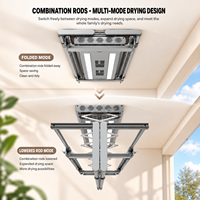 Séchoir de balcon intelligent ORLANT, séchoir à linge électrique chauffant au plafond avec flux d'air à séchage rapide pour usage domestique OEM ODM