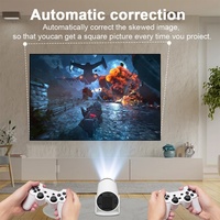 Projecteur de jeu M300 Max avec 2 joysticks, 64 Go, 10 000 jeux, console de jeu intelligente TV, Android 11.0, projecteur 600P, boîte blanche