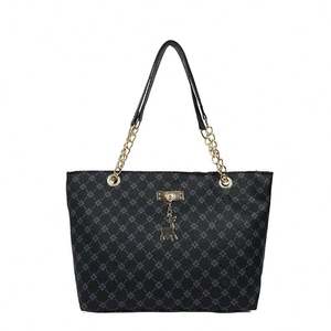 Bolsa de hombro Oxford para mujer de alta calidad, gran capacidad, en lona con bolsillo con cremallera. - Product Image 2