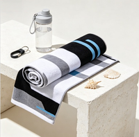 Werbe-Sport-Strandtuch aus Mikrofaser, Schnelltrocknend, Bedruckt, Sandabweisend, Ultra-Weich für Fitness, Strand und Schwimmbad