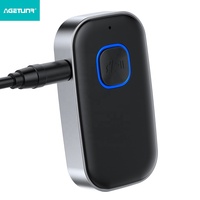 Adaptador Inalámbrico Bluetooth AGETUNR J23 AUX, Transmisor y Receptor 2 en 1, Micrófono Incorporado, Estéreo para Auto, Kit Manos Libres de Doble Propósito