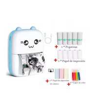 Impresora Portátil de Preguntas JXD, Mini Impresora Multifunción, Impresión de Fotos de Alta Definición, Impresión Instantánea para Niños