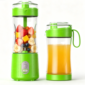 Licuadora portátil de mano para frutas con tapa de base desmontable para beber directamente, carga inalámbrica USB, mezclador de batidos para deportes al aire libre - Product Image 3