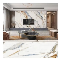 Panneau UV, Plaque PVC Effet Marbre, Revêtement Mural PVC 3 mm, Panneau Décoratif UV PVC pour l'Intérieur