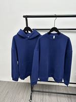 Ensemble de Sweats à Capuche 100 % Coton Épais Polaire Lourd Vierge Surdimensionnés, Personnalisables avec Logo pour Hommes