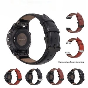 <span class=keywords><strong>Correa</strong></span> de Cuero Genuino de 26 mm Compatible con <span class=keywords><strong>Garmin</strong></span> Fenix 7X 7S, <span class=keywords><strong>Correa</strong></span> de Liberación Rápida para Fenix 3 60S <span class=keywords><strong>935</strong></span> - Product Image 2