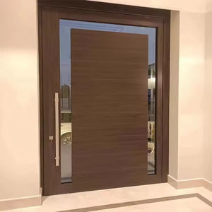 Puerta de <span class=keywords><strong>Metal</strong></span> DE SEGURIDAD DE LUJO moderna de aluminio, entrada frontal residencial, puerta pivotante Exterior, apartamento, casa, puerta principal, puerta de entrada - Product Image 6