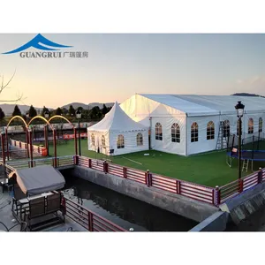 Large Luxury PVC Wedding Party Tent High Quality Waterproof Clear Top Aluminium Heavy Duty Fire Retardant Trade Shows Events