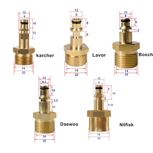 Accesorio para Lavado de Autos, Conector de Manguera M22 de 14 mm, Adaptador para Lavadora a Presión Portátil Karcher, Lavor, Bosch, <span class=keywords><strong>Nilfisk</strong></span> - Product Image 2