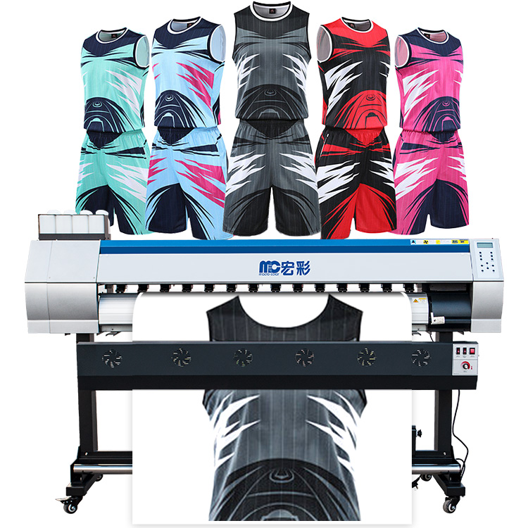 China Fabriek Leveren Textielmachine 1.8M Banner Groot Formaat Sublimatie Printer Voor Vlag Stof Textiel Afdrukken