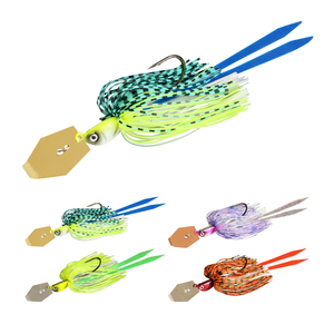 Leurres bioniques en forme de <span class=keywords><strong>Buzz</strong></span> artificiel, leurre de pêche bionique en métal, jupe en caoutchouc, Chatterbait - Product Image 2