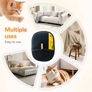 Aggiornamento riutilizzabile in <span class=keywords><strong>Silicone</strong></span> per <span class=keywords><strong>Pet</strong></span> toelettatura guanti eco-friendly fornito funzione per gatti e cani rimozione peli e strumento di pulizia per animali domestici - Product Image 3