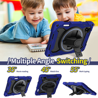 Housse de tablette robuste antichoc en silicone pour Huawei MatePad Pro 11 2022 avec sangle de maintien intégrée et béquille rotative