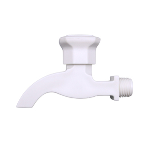 2026 Latest Squared Shape Universal Quick Open White Plastic Garden Outdoor Faucet - Product Image 1