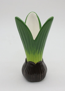 Vase en céramique en forme de <span class=keywords><strong>crocus</strong></span> blanc et violet avec tige verte et base marron, ornement de table décoratif - Product Image 4