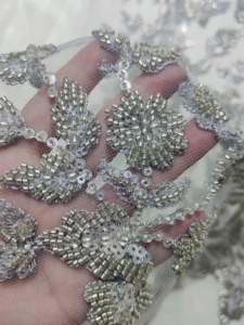 <span class=keywords><strong>2025</strong></span> New ngành công nghiệp nặng Wedding Dress đính cườm thêu <span class=keywords><strong>sequin</strong></span> ren vải - Product Image 2