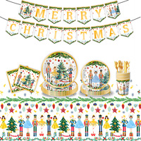 DAMAI nouveau Design ensemble de vaisselle de noël casse-noisette et sucre prune fée thème de noël assiette en papier jetable tasses amd serviettes