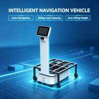 Robot de transport AMR MiCity 5 cm de hauteur de levage, charge utile de 150 kg, navigation SLAM, application de contrôle à distance, robot d'entrepôt pour allées étroites de 70 cm