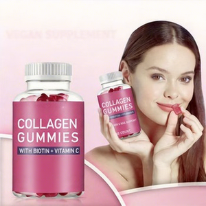 เยลลี่คอลลาเจนอะคอร์<span class=keywords><strong>น</strong></span>วีลพร้อมไบโอติ<span class=keywords><strong>น</strong></span>วิตามิ<span class=keywords><strong>น</strong></span>สำหรับผู้ใหญ่ หลายสี 60 เม็ดต่อขวด (ขายส่ง) - Product Image 2