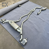 Système d'échappement Catback Valvetronic en acier inoxydable poli miroir de 1,5 mm d'épaisseur pour BMW X3 X4 M40i G01/G02, collecteur et silencieux