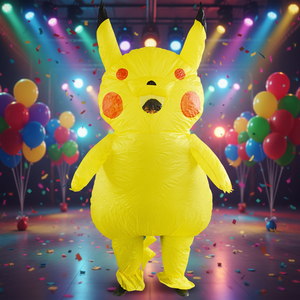 <span class=keywords><strong>Disfraz</strong></span> Inflable de <span class=keywords><strong>Pikachu</strong></span> para Adultos, Apto para Personas de 1.5-2m de Altura. Perfecto para Navidad, cosplay, fiestas, espectáculos escénicos y bailes de máscaras - Product Image 1