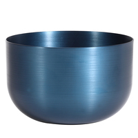 Cup-in-Cup Morden Luxus Wachs dose Recycelbar Dunkelbraun Aluminium glas Glänzend Luxus Schwarz Kerzen schale Gefäße Mit Deckel