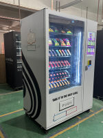 Distributeur automatique de snacks avec lecteur de carte, réfrigéré, pour Pringles, grand stockage, économie d'énergie, acier inoxydable, SDK Cloud, Europe
