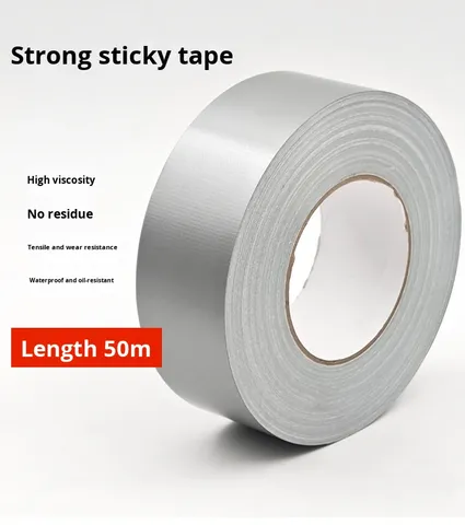 XDS JX-315 50m Single Sided Cloth Tapes All-Weather Acrylic Water Activated Waterproof Heavy Duty Cloth Duct Tape Roll Masking