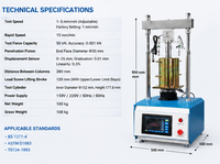 Machine d'essai CBR (California Bearing Ratio) 50KN, presse de chargement motorisée, instrument de laboratoire pour sols