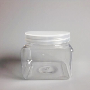 250ml 350ml 500ml <strong>square</strong> Cosmetic PET Jar <strong>Plastics</strong> Sugar Body Scrub <strong>Containers</strong> for Haircare Product Packaging - Product Image 2