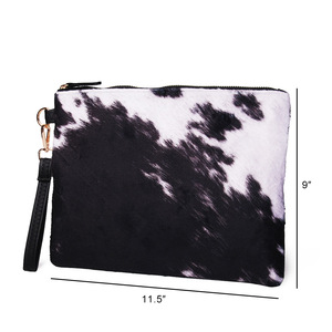 Cow Hide Printed Wristlet Purse Hand Clutch Wallet <strong>Bag</strong> Cosmetic Makeup <strong>Bag</strong> <strong>Accessories</strong> Organize <strong>Bags</strong> With Zipper DOM-1141431 - Product Image 5