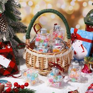 Treasure Store Bouteille de vin jetable cinq étoiles 4 plastique PET transparent capacité de 50ml pour décorations de Noël ou sodas - Product Image 3