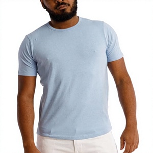 Camisetas de Cuello Redondo para Hombre, 100% Algodón Suave, 160 GSM, Manga Corta, Lisas, para Verano, Transpirables, de Secado Rápido, Casuales, Venta al Por Mayor OEM - Product Image 3