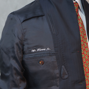 MTM Style <span class=keywords><strong>italien</strong></span> entièrement fait à la main pleine toile sur mesure tailleur costumes d'affaires hommes <span class=keywords><strong>costume</strong></span> de haute qualité noir <span class=keywords><strong>costume</strong></span> 100% laine - Product Image 5