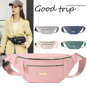 Bolsa de Cintura Estilosa para Mulheres Personalizada com Logo, Impermeável, para Corrida e Esportes, Fanny Pack Branca - Product Image 2